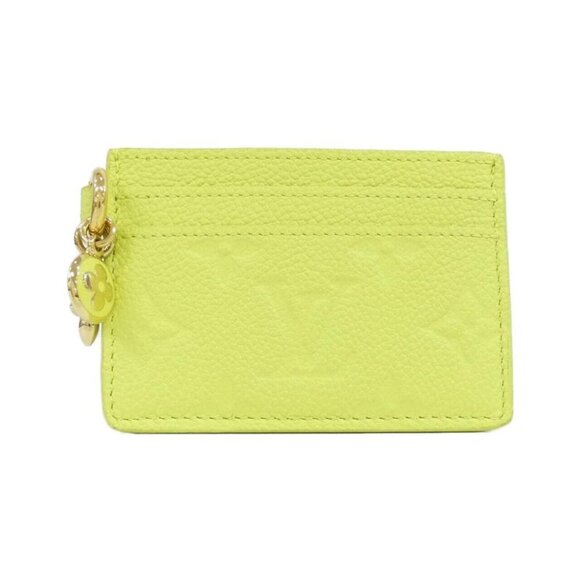 Louis Vuitton Monogram Empreinte Card Holder Lvcharm Case Zesty Lime